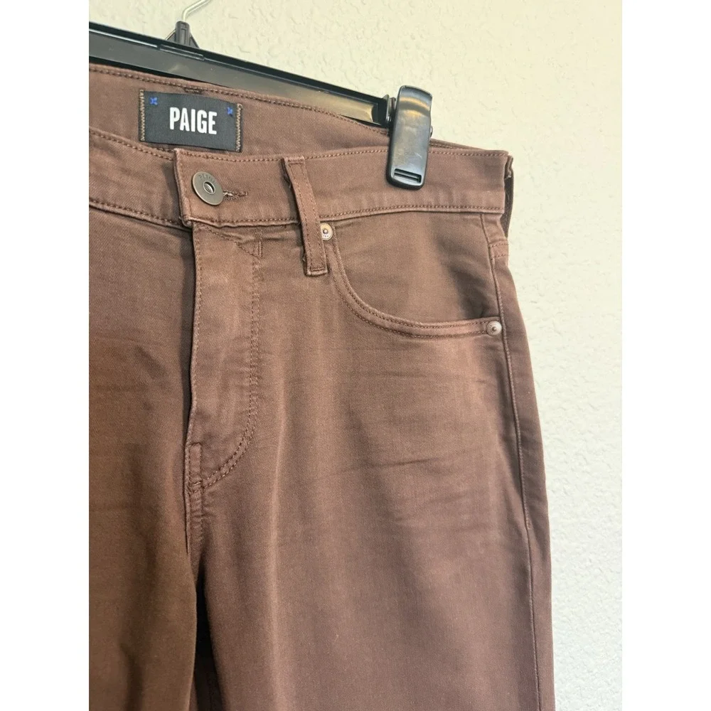 Paige Federal Pants Mens 30 Brown Stretch Chino Casual Designer 30x33